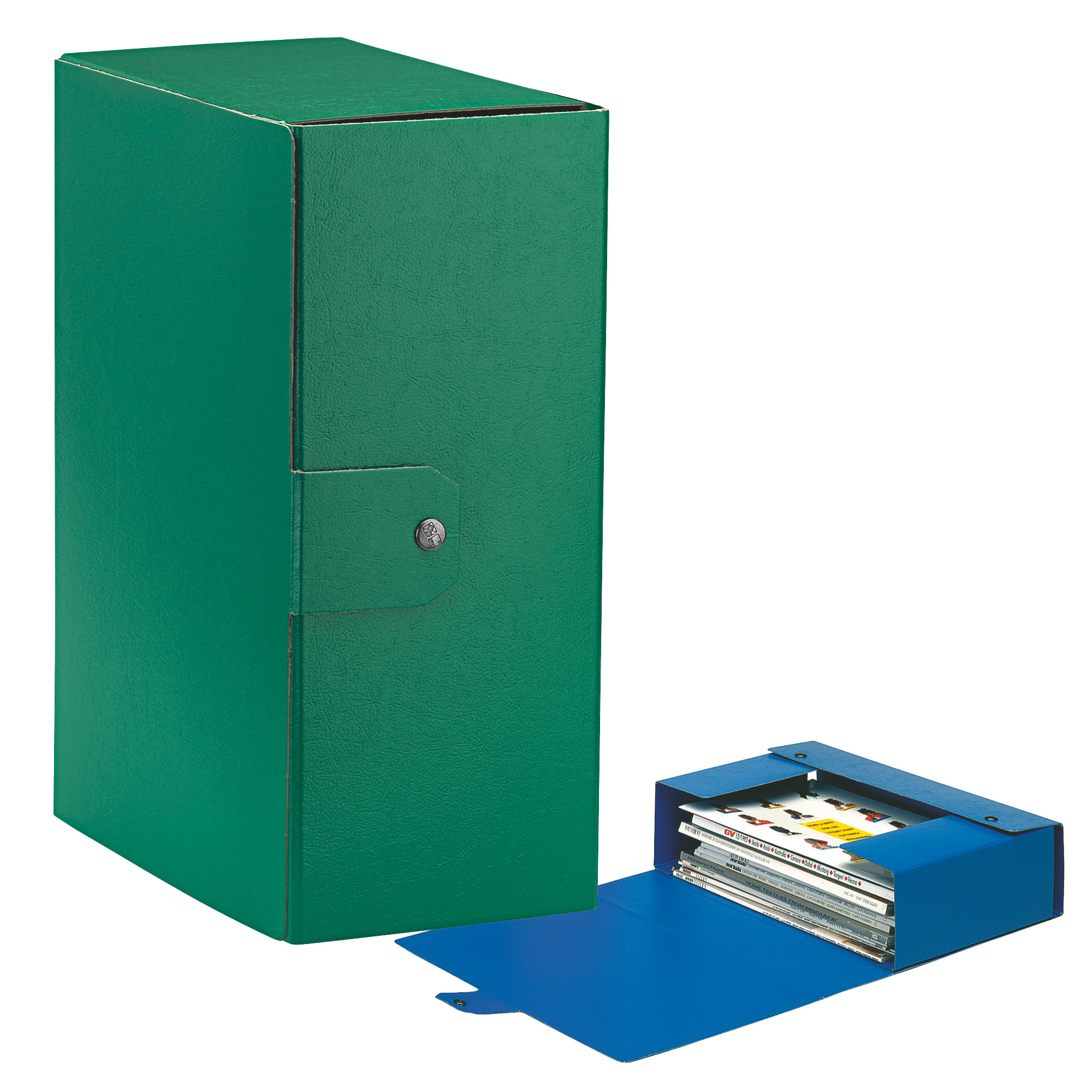 48360 Scatola progetto Eurobox - dorso 15 cm - 25 x 35 cm - verde - Esselte