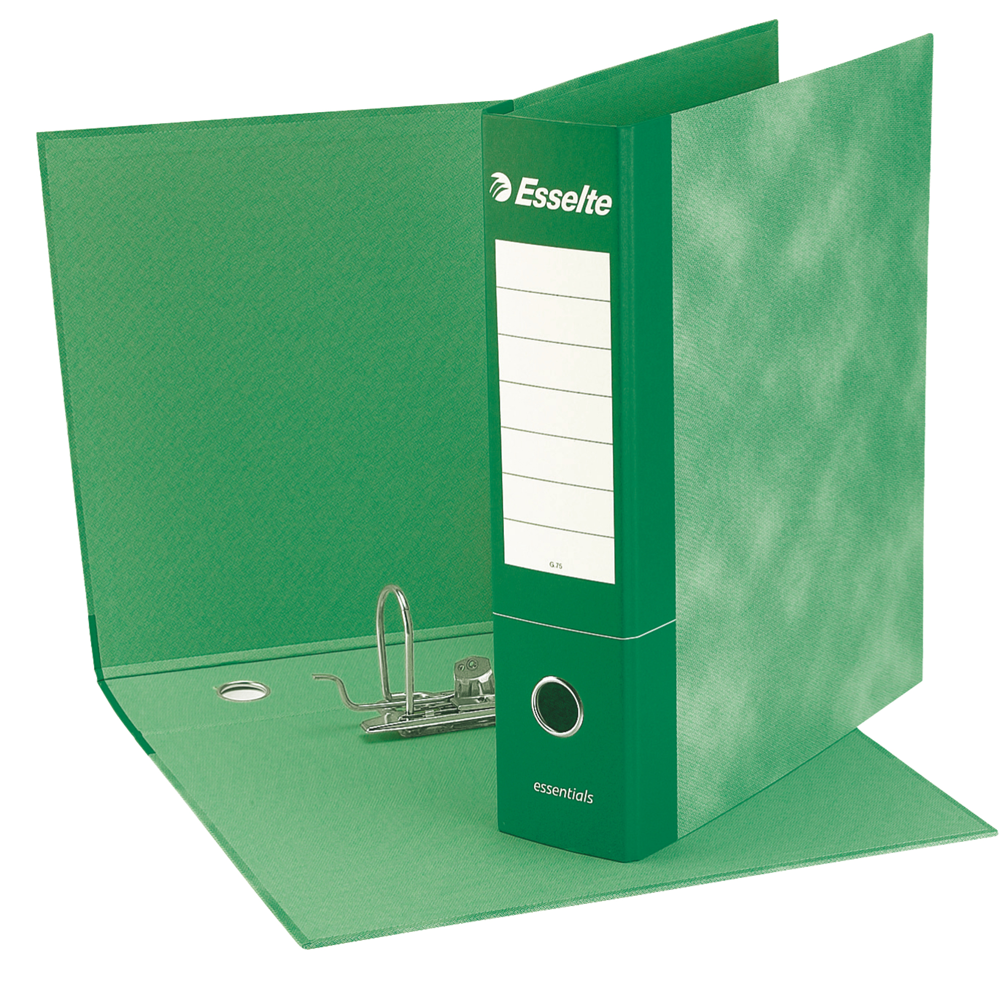 50967 Registratore Essentials G73 - dorso 8 cm - commerciale 23 x 30 cm - verde - Esselte