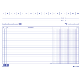 Schede - 3 colonne - 17 x 24 cm orizzontale - Edipro - conf. 100 pezzi