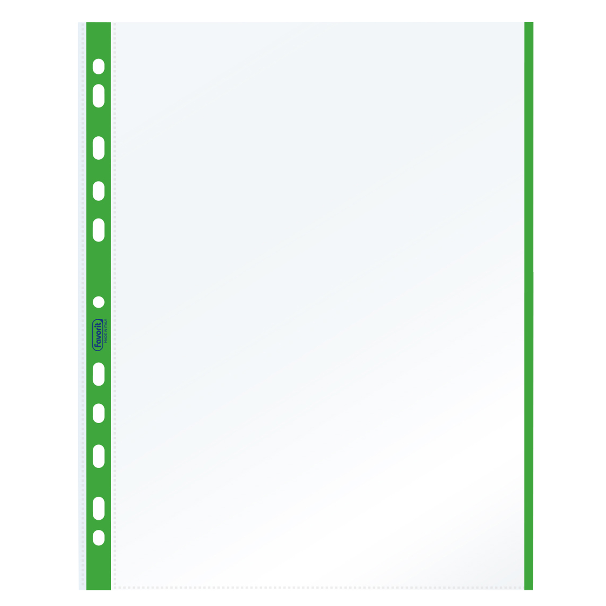 56635 Buste forate con banda colorata - Linear - buccia - 21 x 29