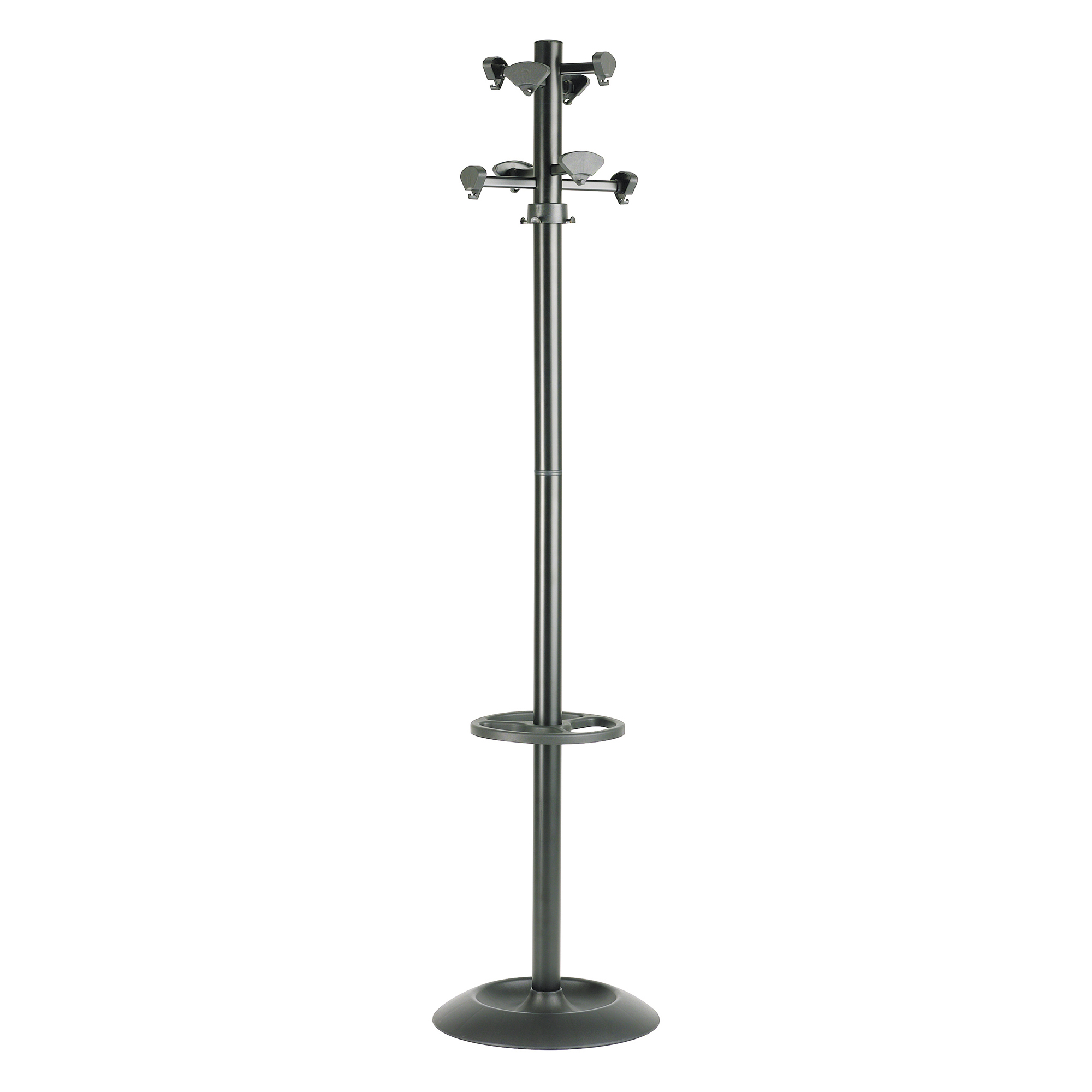 58095 Appendiabiti Incas - con portaombrelli - 8 posti - 175 x 39 cm - nero - Unisit