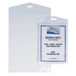 Porta Avvisi Appendimi - PPL - 22 x 30 cm - trasparente - Sei Rota - conf. 10 pezzi