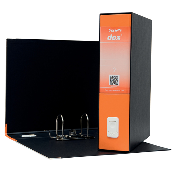 53898_1 Registratore Dox 2 - dorso 8 cm - protocollo 23 x 34 cm - arancione - Esselte Dox