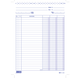 Schede - 3 colonne - 24 x 17 cm verticale - Edipro - conf. 100 pezzi