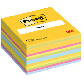 Blocco foglietti Cubo - 2030-U UL - 76 x 76 mm - 72 gr - colori assortiti - 450 fogli - Post-it
