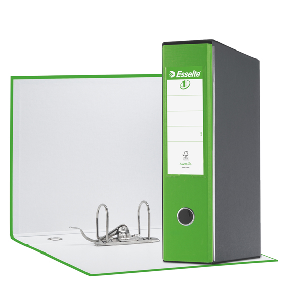 68919 Registratore Eurofile G55 - dorso 8 cm - protocollo 23 x 33 cm - verde vivida - Esselte