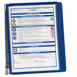 Leggio da parete Vario Wall 5 - 5 pannelli Sherpa inclusi - blu - Durable