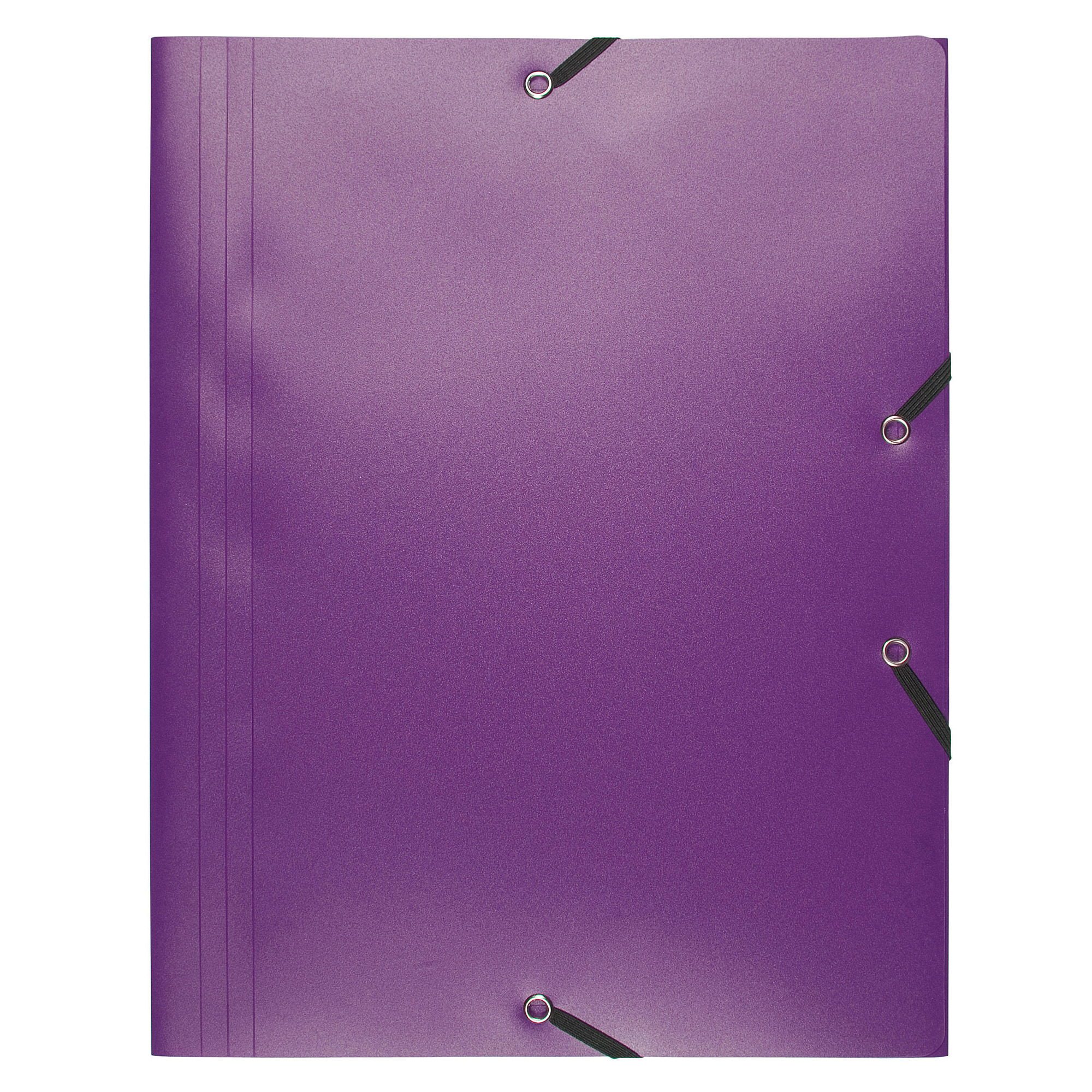 71878 Cartella 3 lembi con elastico angolare - A4 - PP - viola - Exacompta