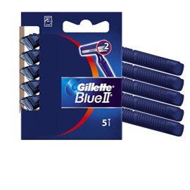 73956 Gillette Blue II Standard - Gillette - kit 5 rasoi 2 lame usa & getta