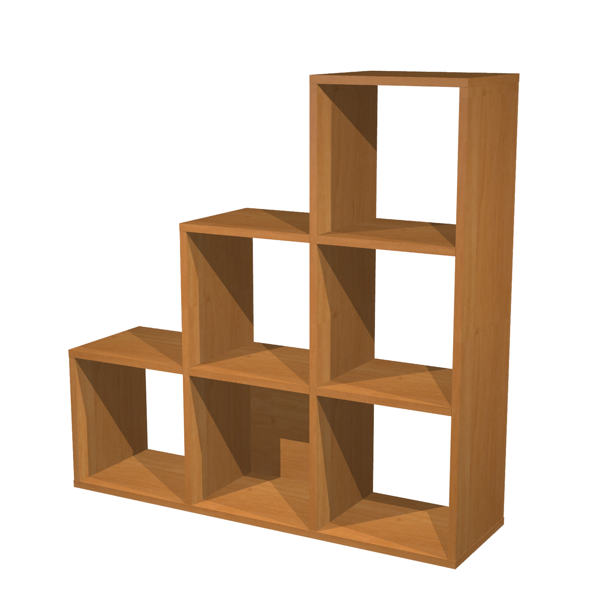 74430 Libreria casellario Rainbow - 6 caselle a scalare - 104