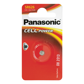 Micropila SR626 - a pastiglia - ossido argento - Panasonic - blister 1 pezzo