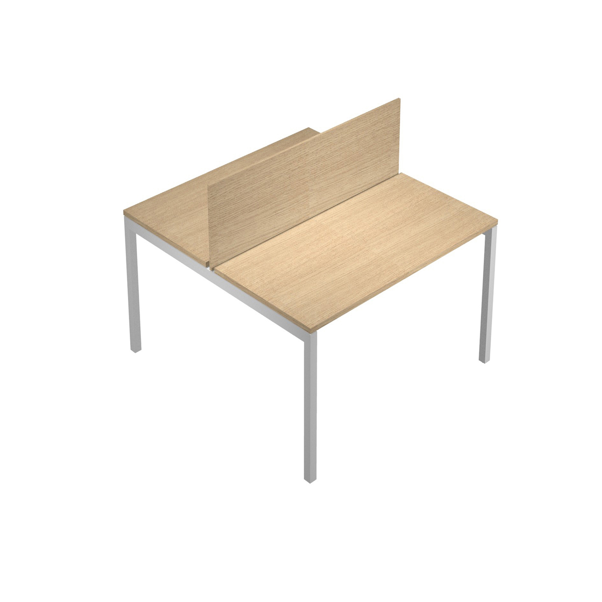 76682 Pannello divisorio Agorà - per scrivania multiple - 120 x 32 cm - rovere