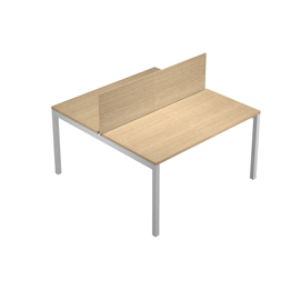 Pannello divisorio Agorà - per scrivania multiple - 140 x 32 cm - rovere