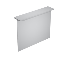 Sopralzo reception per scrivanie Easy - 140 x 30 x 115 cm - grigio