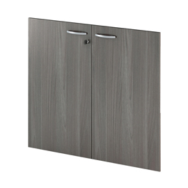 Coppia ante Easy - per mobile contenitore basso - 80 x 67 cm - spessore 18 mm - melaminico - frassino toscano