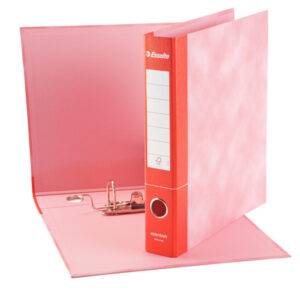 Registratore Essentials G74 - dorso 5 cm - protocollo 23 x 33 cm - rosso - Esselte