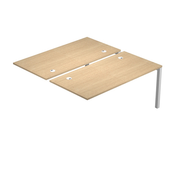 82883 Postazione doppia aggiuntiva per scrivanie Agorà - 140 x 168 x 72