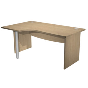 Scrivania Agorà Direction Compact - SX - fianco pannello - L 160 cm - rovere