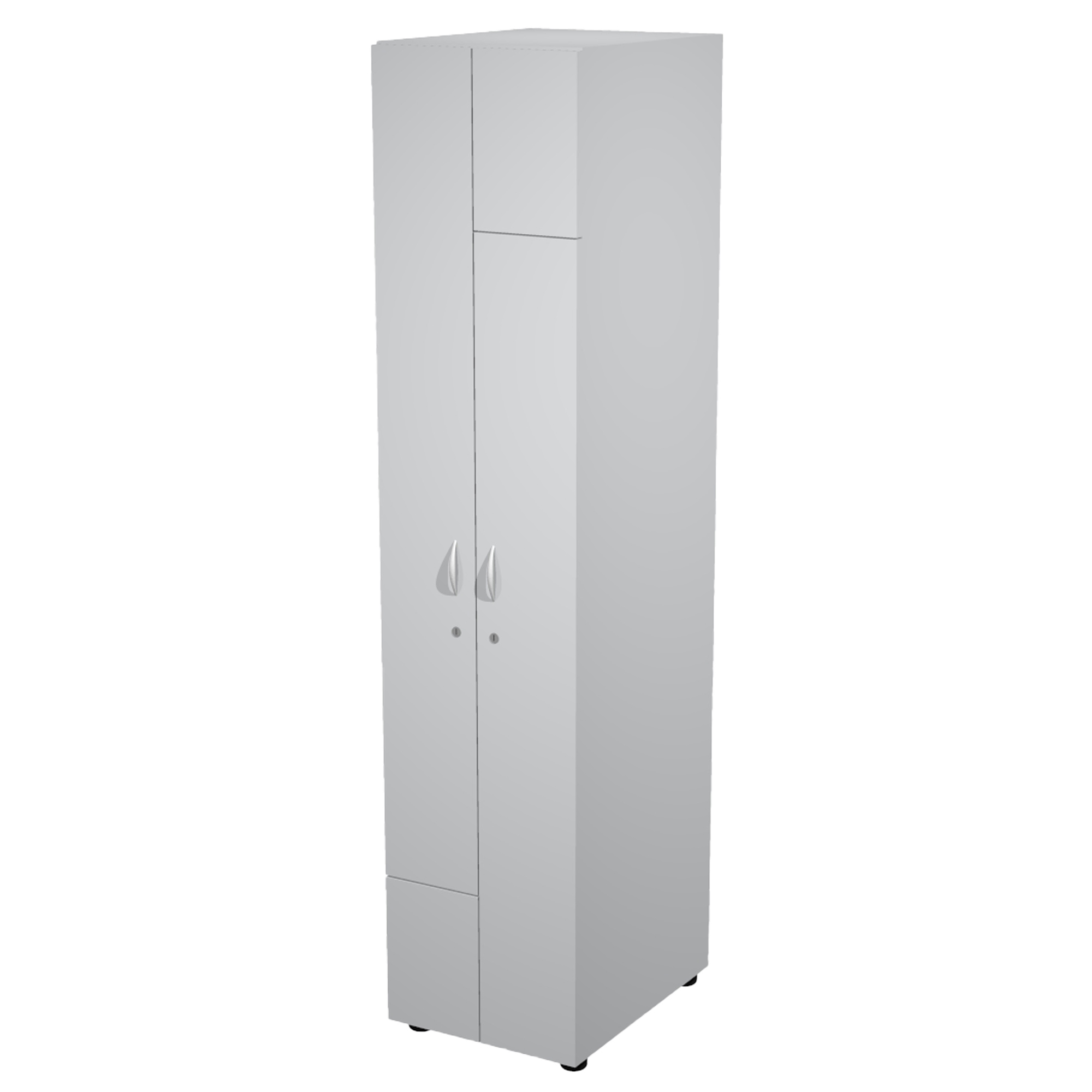 83021 Armadio guardaroba - 2 ante - 40 x 52 x 185 cm - grigio