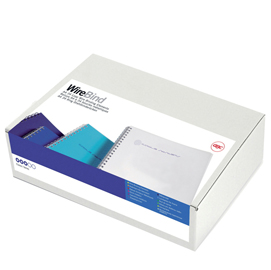 85843 Dorsi WireBind per rilegatura - passo 3:1 - metallo - 34 anelli - 5 mm - bianco - GBC - scatola 100 pezzi