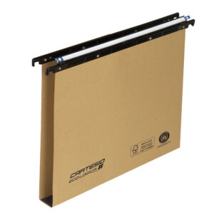 Cartella sospesa Cartesio Eco-logica - cassetto - 39 cm - fondo U - 37 x 25 cm - avana - Bertesi
