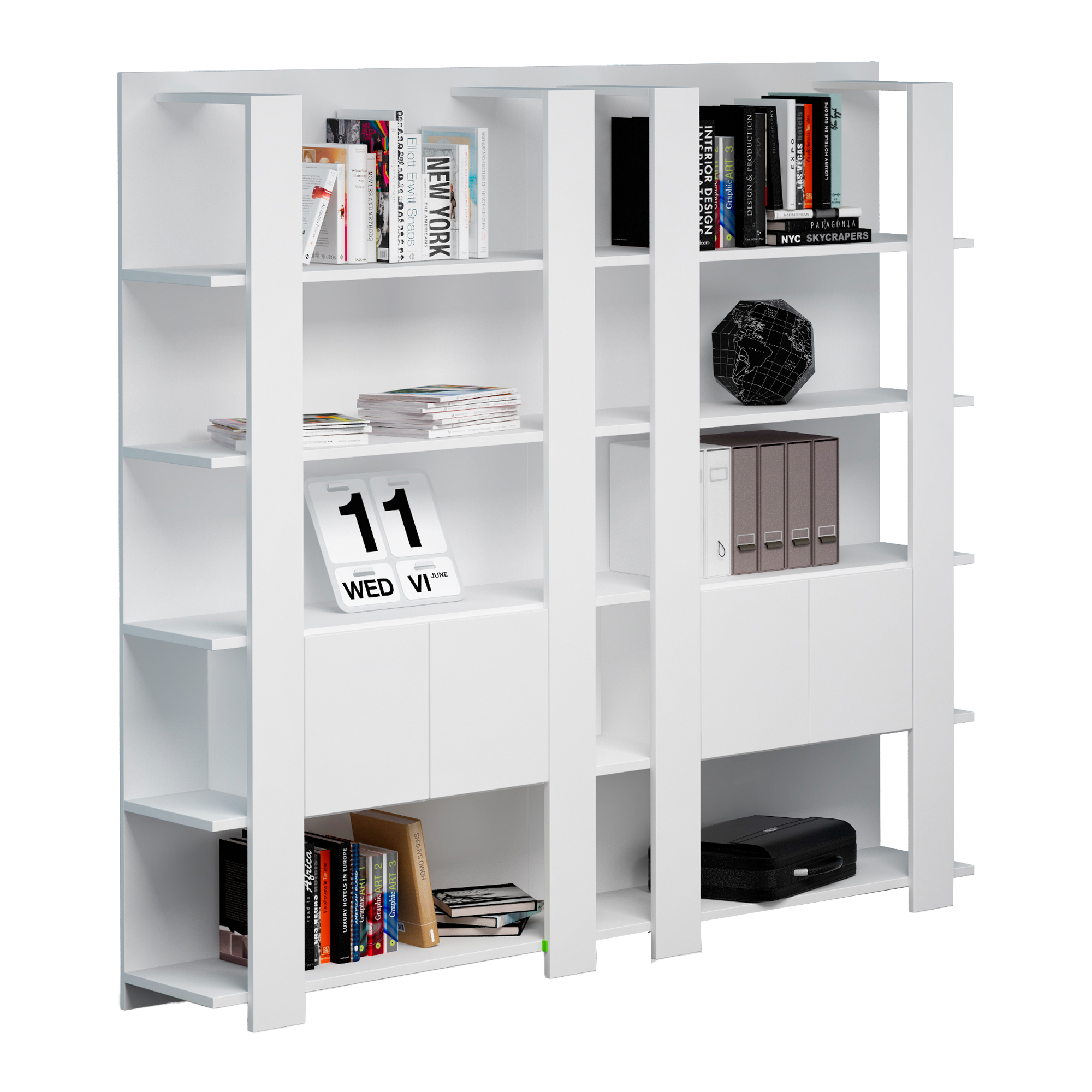 86662 Libreria alta Concept - 5 ripiani - 100 x 38