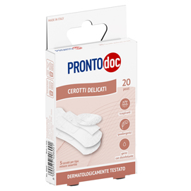 Cerotti delicati - TNT - con adesivo ipoallergenico - ProntoDoc - conf. 20 pezzi