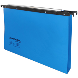 89335 Cartella sospesa Cartesio PP - cassetto - PPL - interasse 39 cm - fondo U - 37 x 25 cm - blu - Bertesi