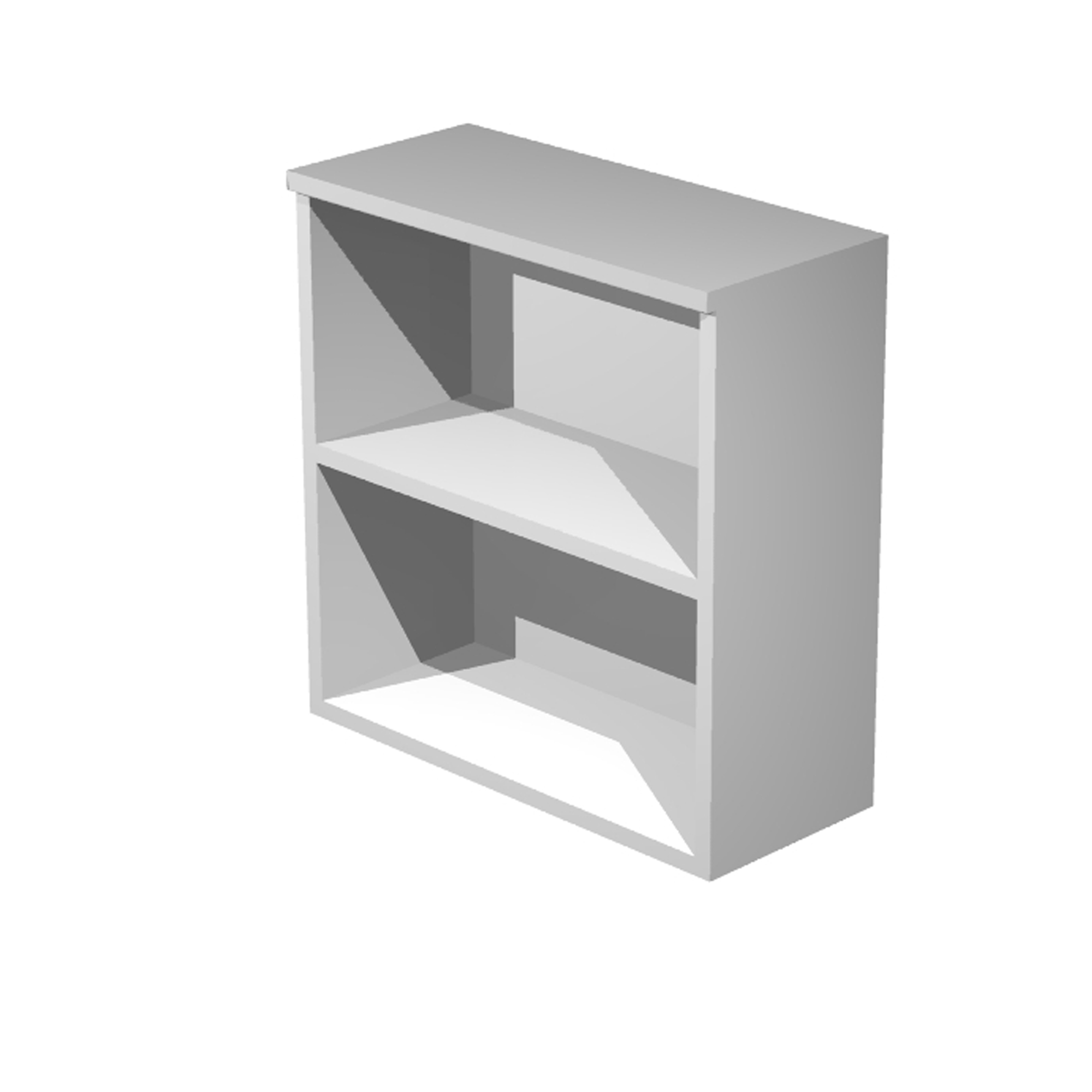 89549 Mobile Easy - basso a giorno - 80 x 44 x 72 cm - grigio alluminio