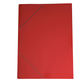 Cartella con elastico angolare - 70 x 100 cm - dorso variabile - cartoncino plastificato - rosso - Cartotecnica del Garda