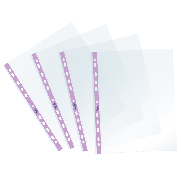 94522 Buste forate Pastel - c/ banda - liscia - 22 x 30 cm - lilla - Favorit - conf. 25 pezzi