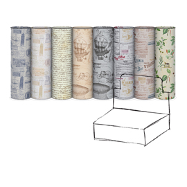 Carta regalo Eco Retrò - 70 x 100 cm - 65 gr - 100 fogli - Rex Sadoch