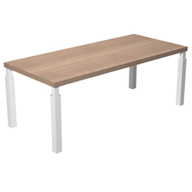 Scrivania direzionale Prestige Quadro - 210 x 90 cm - ciliegio arabis/bianco