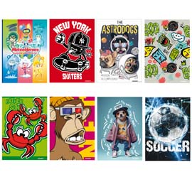 Maxiquaderno Kid Boy  - A4 - 1 rigo - c/margine - 21 fogli - 80 gr - Blasetti