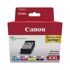 Canon - Cartuccia ink Multipack  - BK/C/M/Y -  CL-581XXL - 1998C007
