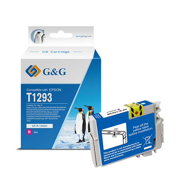 GGNINKE129M G&G - Cartuccia ink Compatibile per Epson Stylus office B42WD/B305F/B305FW - Magenta