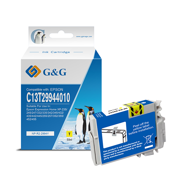 GGNINKE2994 G&G - Cartuccia ink Compatibile per Epson Xpression Home P-235 - Giallo