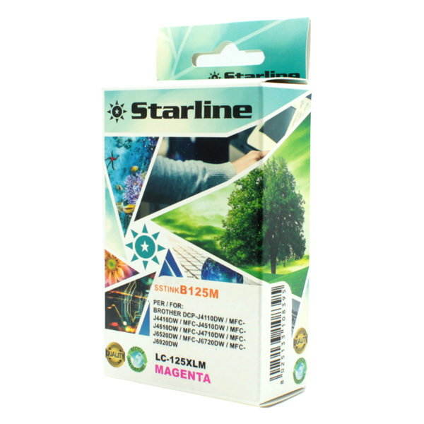 SSTINKB125M Starline - Cartuccia ink - per Brother - Magenta - LC125XLM - 16