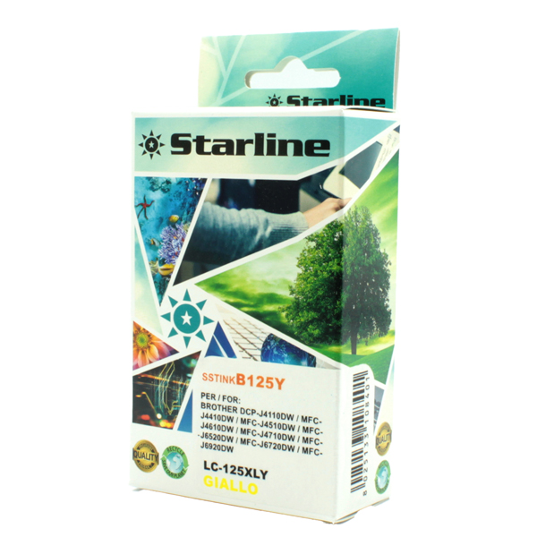 SSTINKB125Y Starline - Cartuccia ink - per Brother - Giallo - LC125XLY - 16