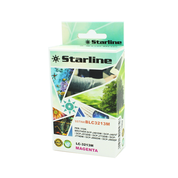 SSTINKBLC3213M Starline - Cartuccia Ink per print C/BROTHER LC-3213M - Magenta