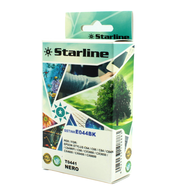 SSTINKE044BK Starline - Cartuccia ink - per Epson - Nero - C13T044120 - 14ml