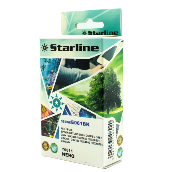 SSTINKE061BK Starline - Cartuccia ink - per Epson - Nero - C13T06114010 - T0611 - 17ml