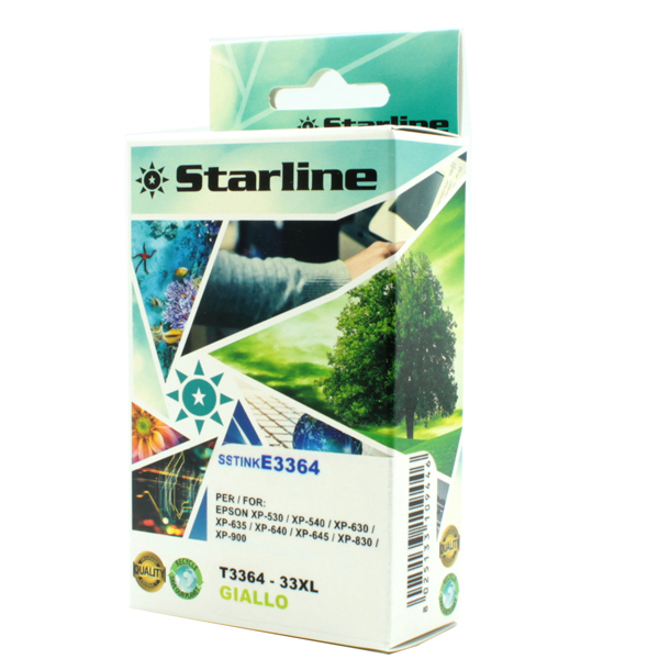 SSTINKE3364 Starline - Cartuccia ink - per Epson - Giallo - C13T33644012 - 33XL - 11ml