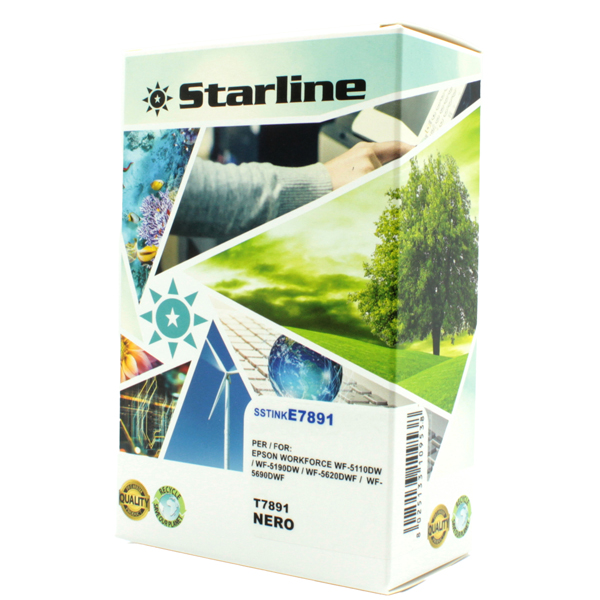 SSTINKE7891 Starline - Cartuccia ink - per Epson - Nero - T7891 - C13T789140 - 66ml