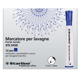 Marcatore per lavagne cancellabili Starline - punta tonda 2