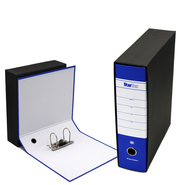 STL4008 Registratore Starbox - dorso 8 cm - commerciale 23 x 30 cm - blu - Starline