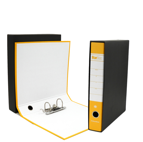 STL4033 Registratore Starbox - dorso 5 cm - commerciale 23 x 30 cm - giallo - Starline