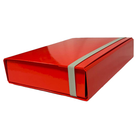 Cartella progetto - con elastico - dorso 7 cm - rosso - Starline