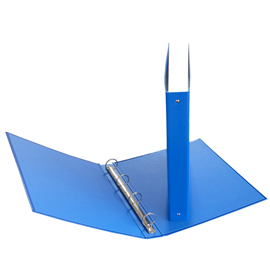 Raccoglitore - 22 x 30 cm - 4 anelli tondi 30 mm - dorso 4 cm - azzurro - Starline