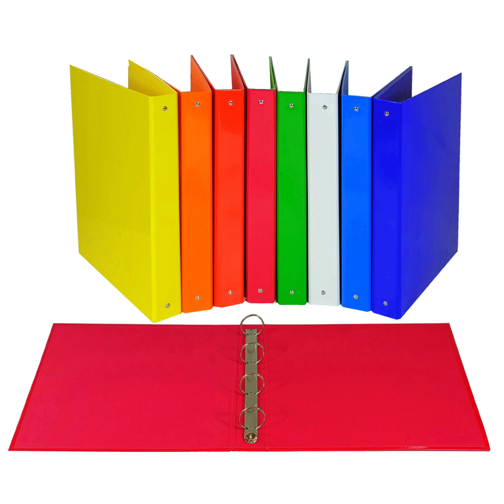 STL6004 Raccoglitore - 22 x 30 cm - 4 anelli tondi 30 mm - dorso 4 cm - colori assortiti - Starline